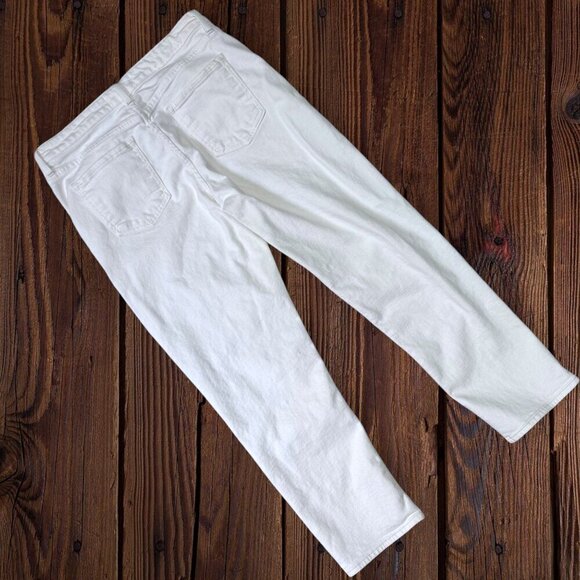 JUST BLACK DENIM White Stretch Jeans Stitch Fix Straight Leg Mid Rise 12 / 31 - Picture 2 of 6